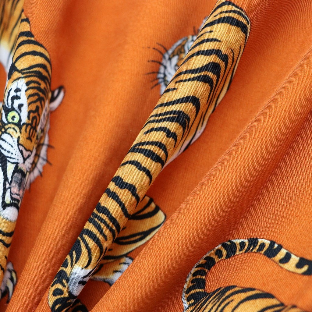 TIM LEHI | HAWAIIAN SHIRT S/S ( TYPE-3 ) #ORANGE [26SSE-WMS-HI04]