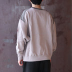 PANEL SHOULDER CREW NECK #BEIGE [CES29CS05]