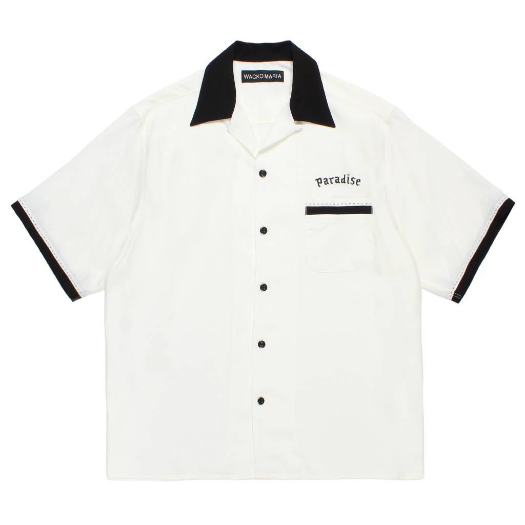 SWITCHING SHIRT S/S ( TYPE-2 ) #WHITE [26SS-WMS-OC08]