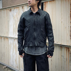 Skin Jacket (VEGETABLE TANNING PIG LEATHER) #BLACK [M-P2-LW1]
