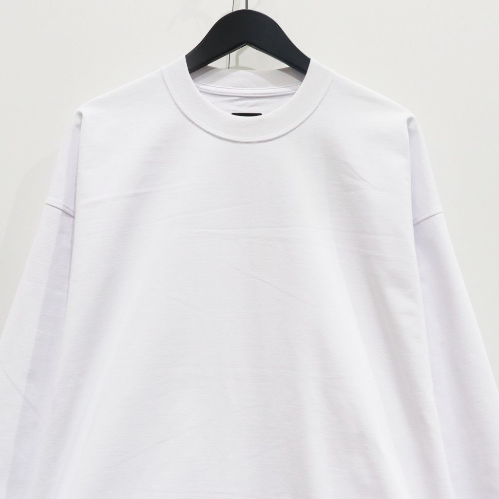 科技抽繩長袖T卹 #白色 [BE-40025]