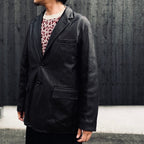 LEATHER JACKET ( TYPE-2 ) #BLACK [26FW-WMO-JK02]