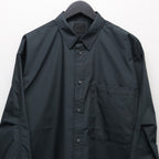 TECH REGULAR COLLAR SHIRT L/S SOLID #INK BLACK [BE-81026]