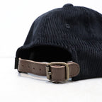 Leather Strap Corduroy Cap #Black [SD26F-CP05]