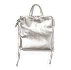 TECH LEATHER KNAPSACK TOTE #SILVER [FLE32251B0002]