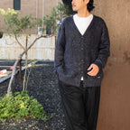 MIX MOHAIR CARDIGAN #PURPLE [26FW-WMK-KN04]