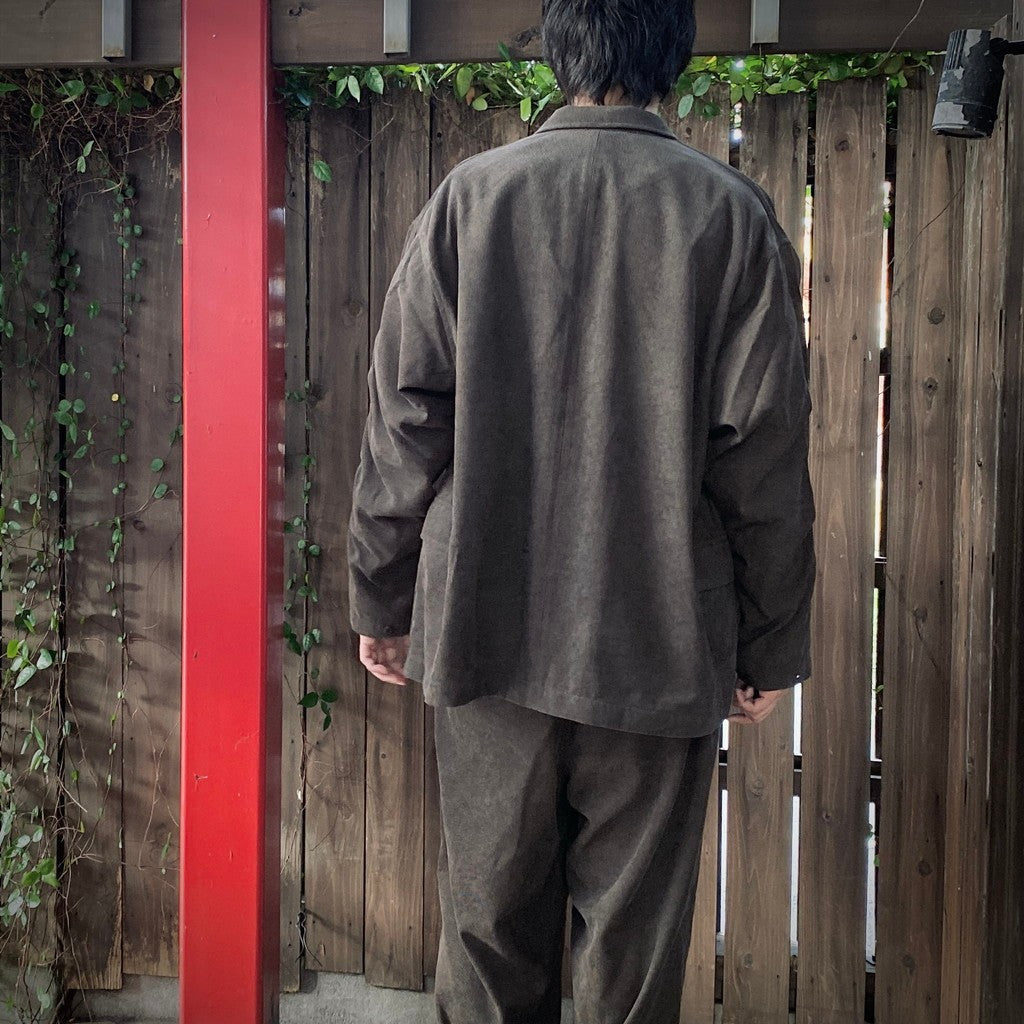 TECH LOOSE 2B JACKET CORDUROY #BROWNKAHKI [BJ-32025W