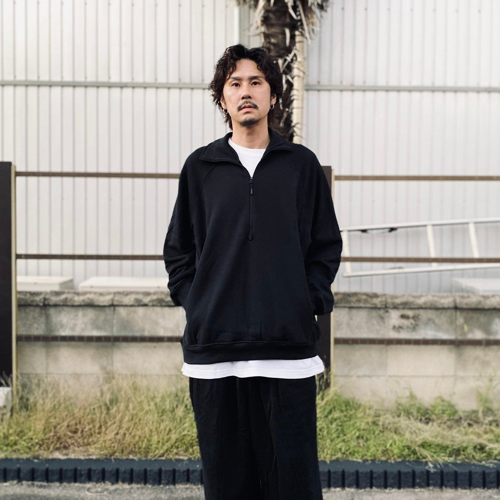 1/2 COTTON JERSEY type 2 #Carbon [25f_NEX24-S02]