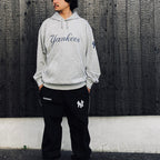 MLB | NY | HEAVY WEIGHT PULLOVER HOODED SWEAT SHIRT ( TYPE-1 ) #GRAY [MLB-WM-SS01]