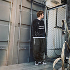 HERRINGBONE BALLOON PANTS #Charcoal [SS25-B06]