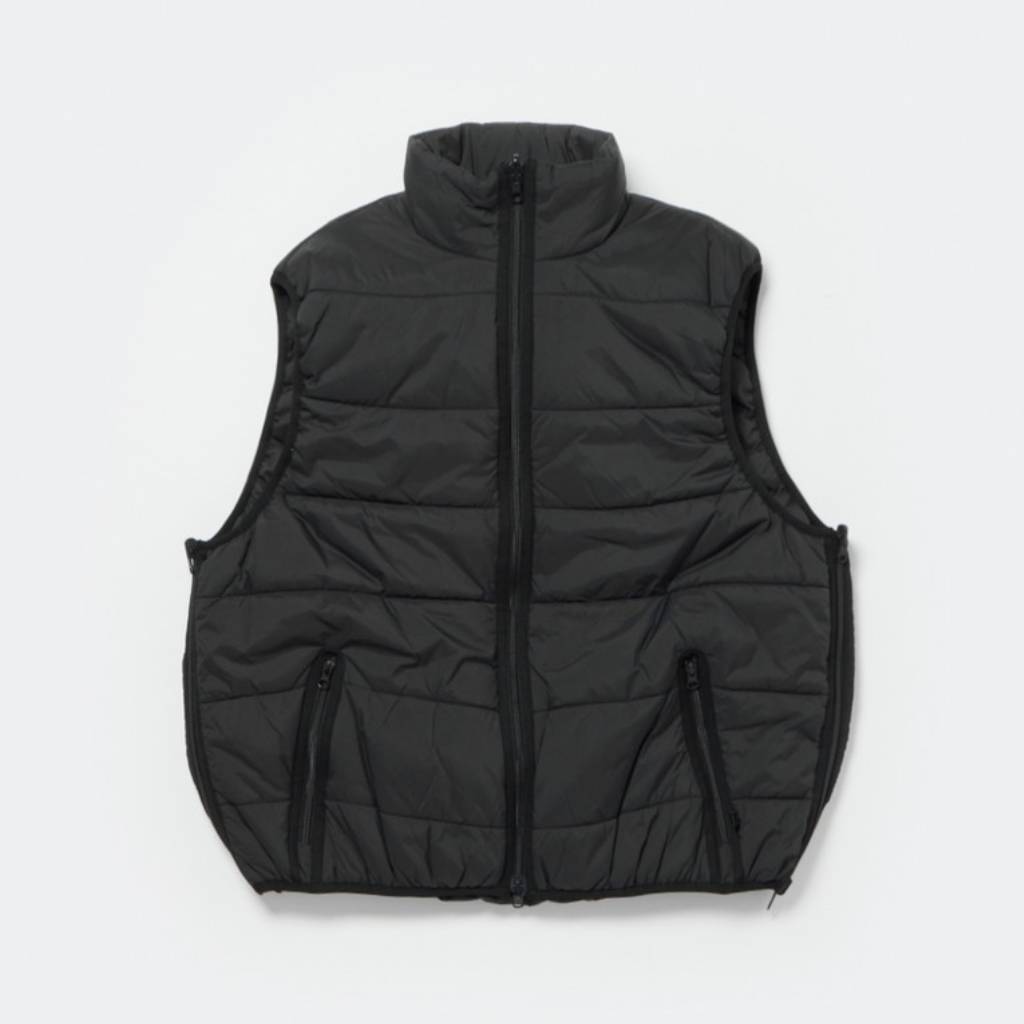 TECH REVERSIBLE CLIMBERS PUFF VEST #BLACK [BW-23024W]