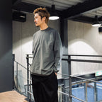 TECH LIGHTWEIGHT L/S TEE #CHARCOAL [BE-30025]