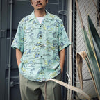HAWAIIAN SHIRT S/S ( TYPE-2 ) #MINT [25SS-WMS-HI02]