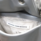 TECH LEATHER EYELET MINI POACH #SILVER [FEL34261B0006]