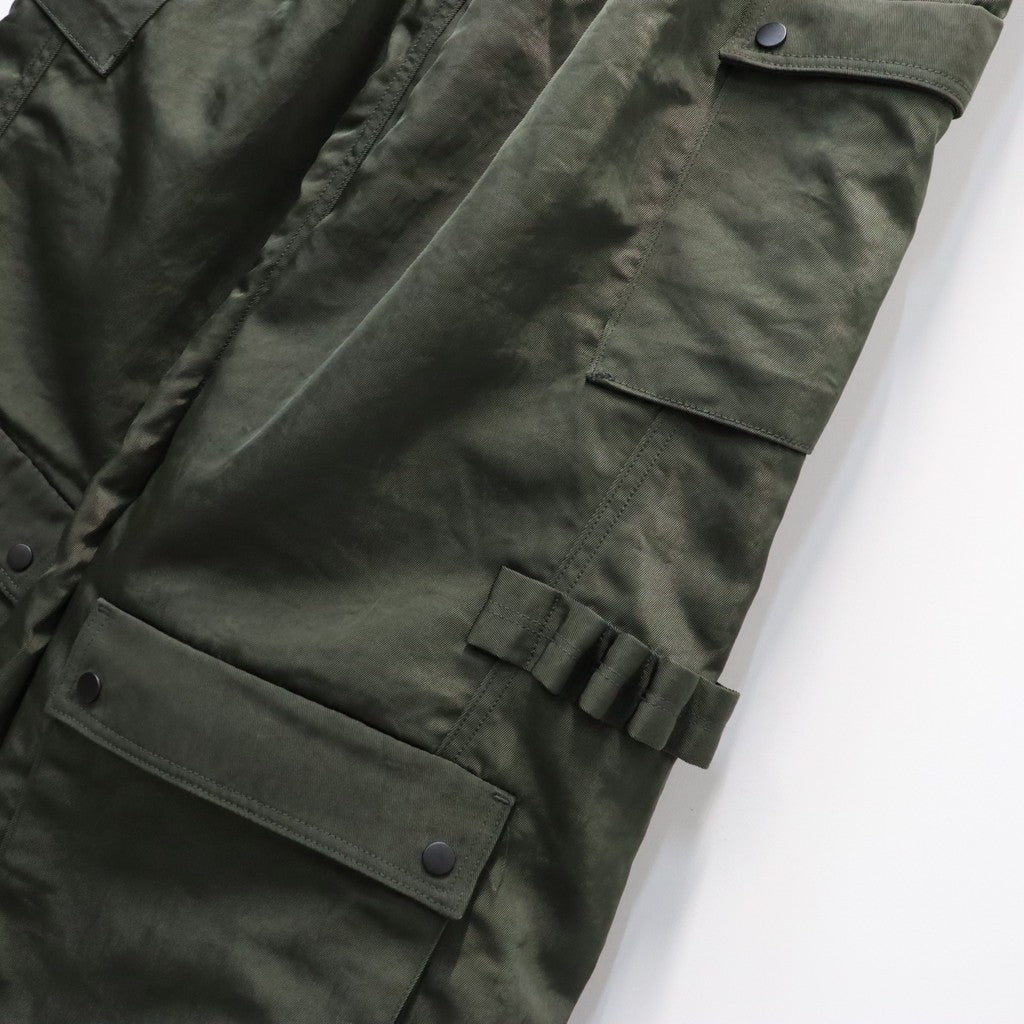 Twist Nylon Cargo Pants (HEAVY NYLON TWILL) #OLIVE [M-P4-PT10]