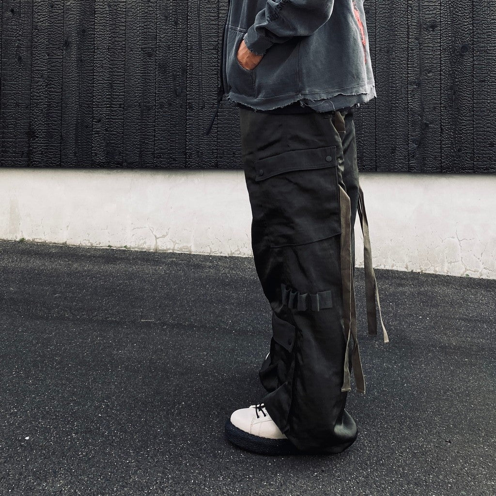 Twist Nylon Cargo Pants (HEAVY NYLON TWILL) #OLIVE [M-P4-PT10]