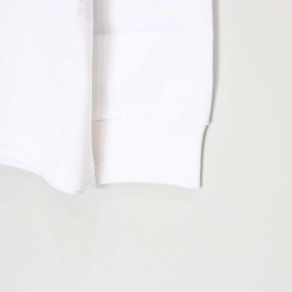 WASHED HEAVY WEIGHT CREW NECK LONG SLEEVE T-SHIRT ( TYPE-2 ) #WHITE [25SS-WMT-LT02]