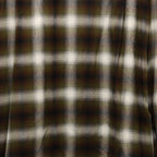 OMBRE CHECK OPEN COLLAR SHIRT L/S ( TYPE-1 ) #KHAKI [25FW-WMS-OC05]