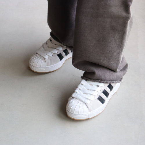 SUPERSTAR ST #クリスタルホワイト/コアブラック/ガム [KI3511]