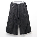 Easy Work Short With Garment Dyed (ITALIAN AIRFORCE TABLE CLOTH) #BLACK [M-P3-PT11]