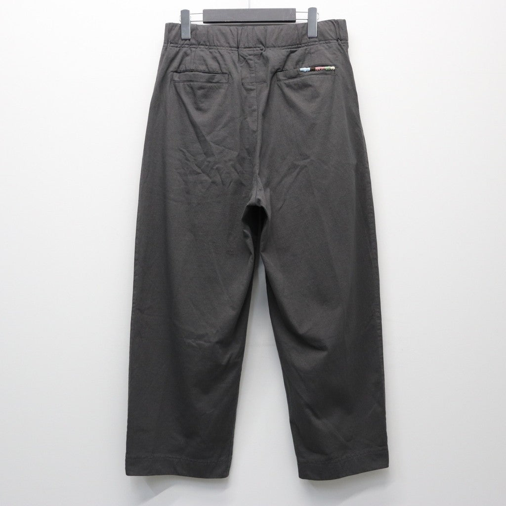 2TUCK WIDE CUT&SEW PANTS #GRAY [AY-1027]