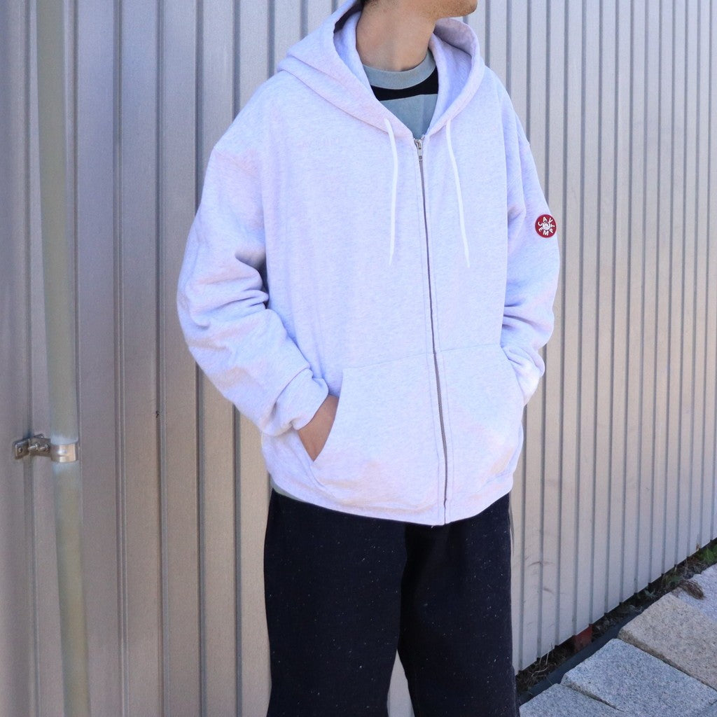 SOLID LOOSE ZIP HOODY #GREY [CES28CS07]
