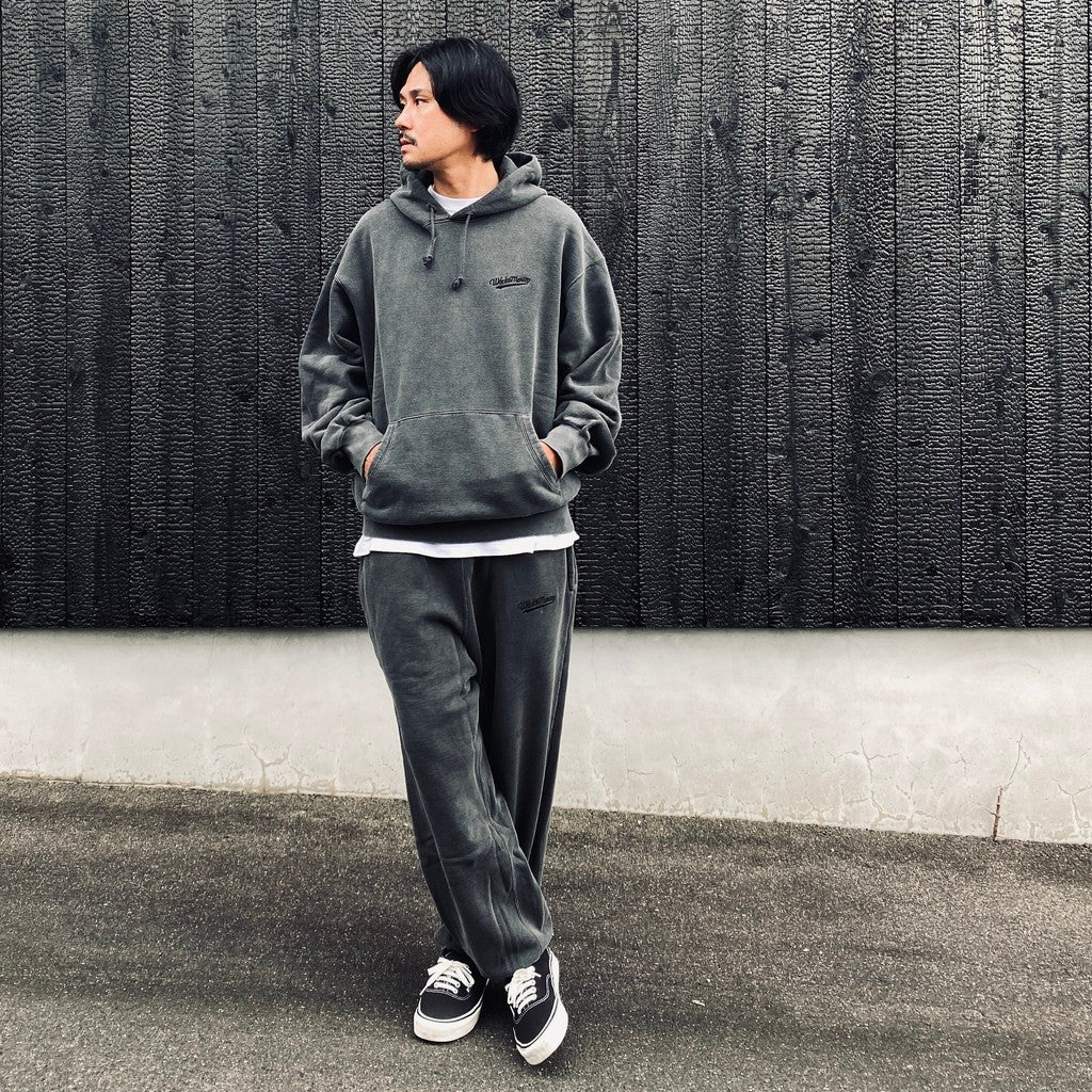 WASHED MIDDLE WEIGHT PULLOVER HOODED SWEAT SHIRT #GRAY [26FWE-WMC-SS02]