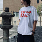 WASHED HEAVY WEIGHT CREW NECK T-SHIRT ( TYPE-11 ) #WHITE-RED [26SS-WMT-WT12]