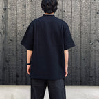 PEN POCKET COLLAR T-SHIRTS #BLACK [HOD26-01-TS007]