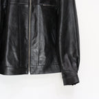 LEATHER JACKET #BLACK [25SS-WMO-BL01]