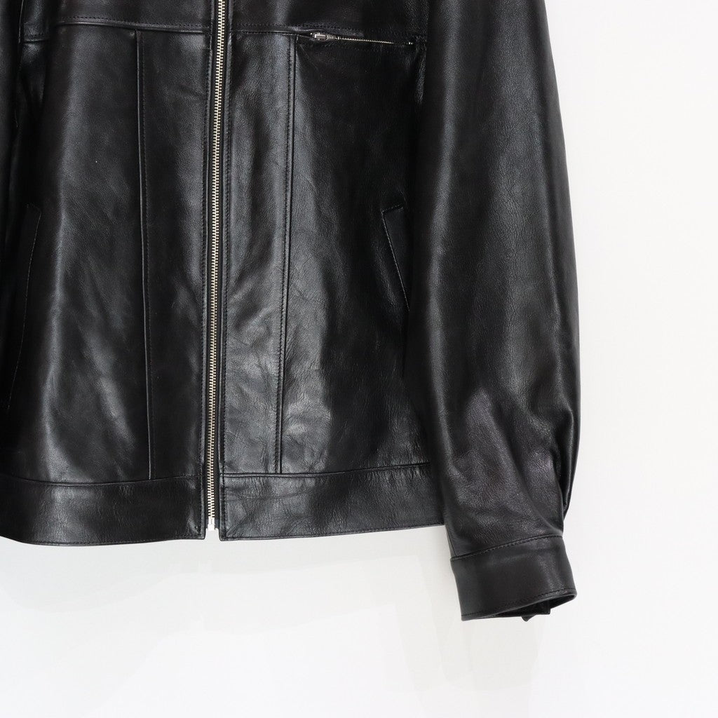 LEATHER JACKET #BLACK [25SS-WMO-BL01]