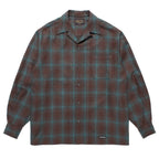 PENDLETON | WOOL OMBRE CHECK OPEN COLLAR SHIRT L/S ( TYPE-3 ) #BROWN-BLUE [25FW-WMS-PE03]
