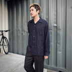 KASURI 開領長袖襯衫 #海軍藍 [25SSE-WMS-OC03]