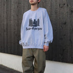 Skyscrapers Sweatshirts #Top Grey [SD26F-CT05]