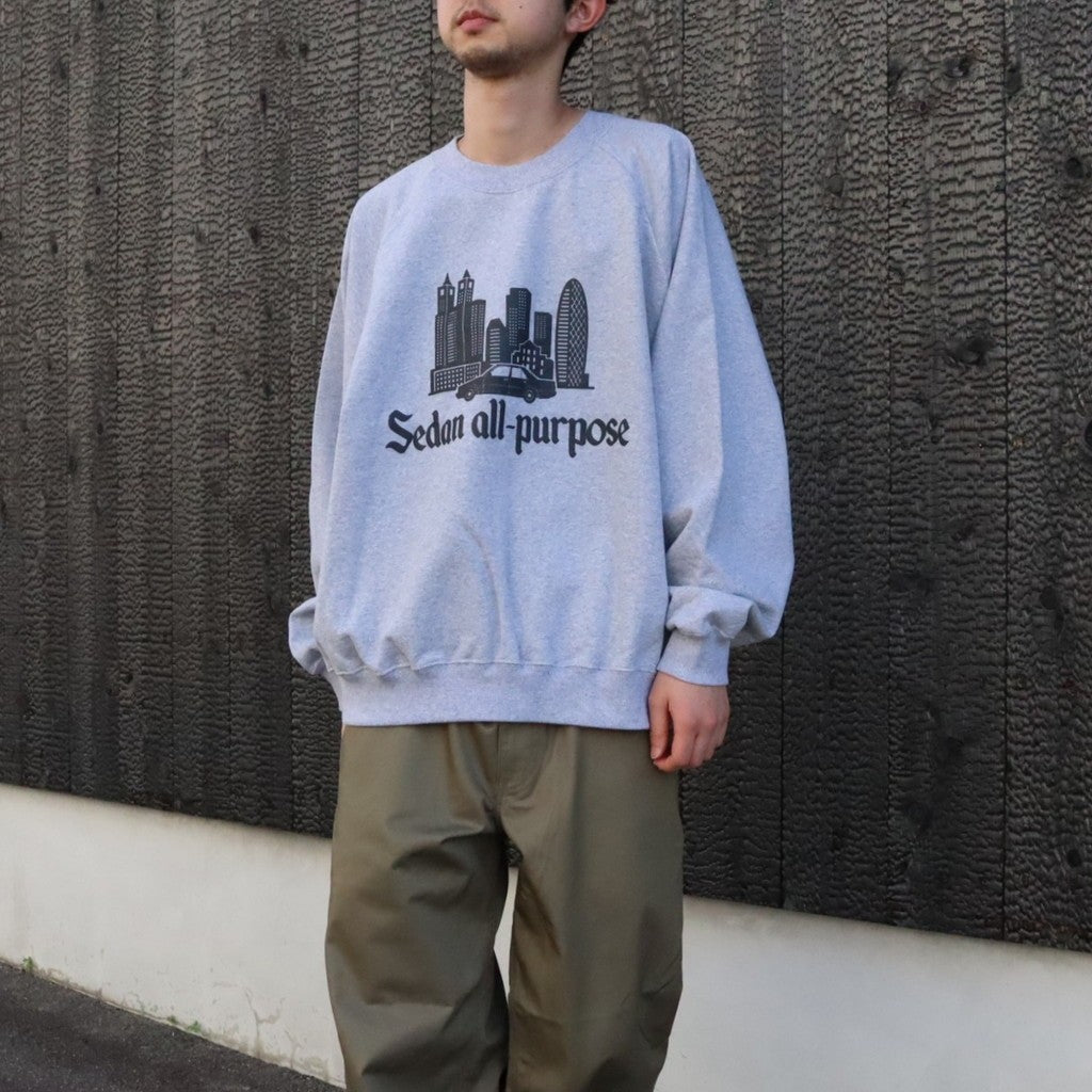 Skyscrapers Sweatshirts #Top Grey [SD26F-CT05]