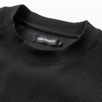 WAFFLE CREW KNIT #Black [SS26-SW03]