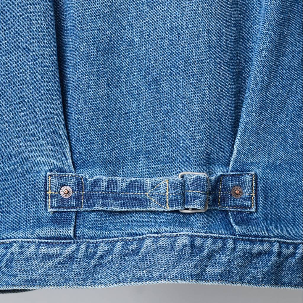 Leather Collar Denim Jacket #Indigo [SD26F-JK01]