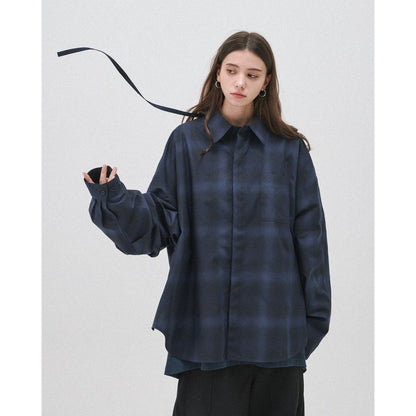 「GSR-01」 2-Layer Oversized Shirt (Light) #BATHYAL [GOOPI-24AW-SEP-01]