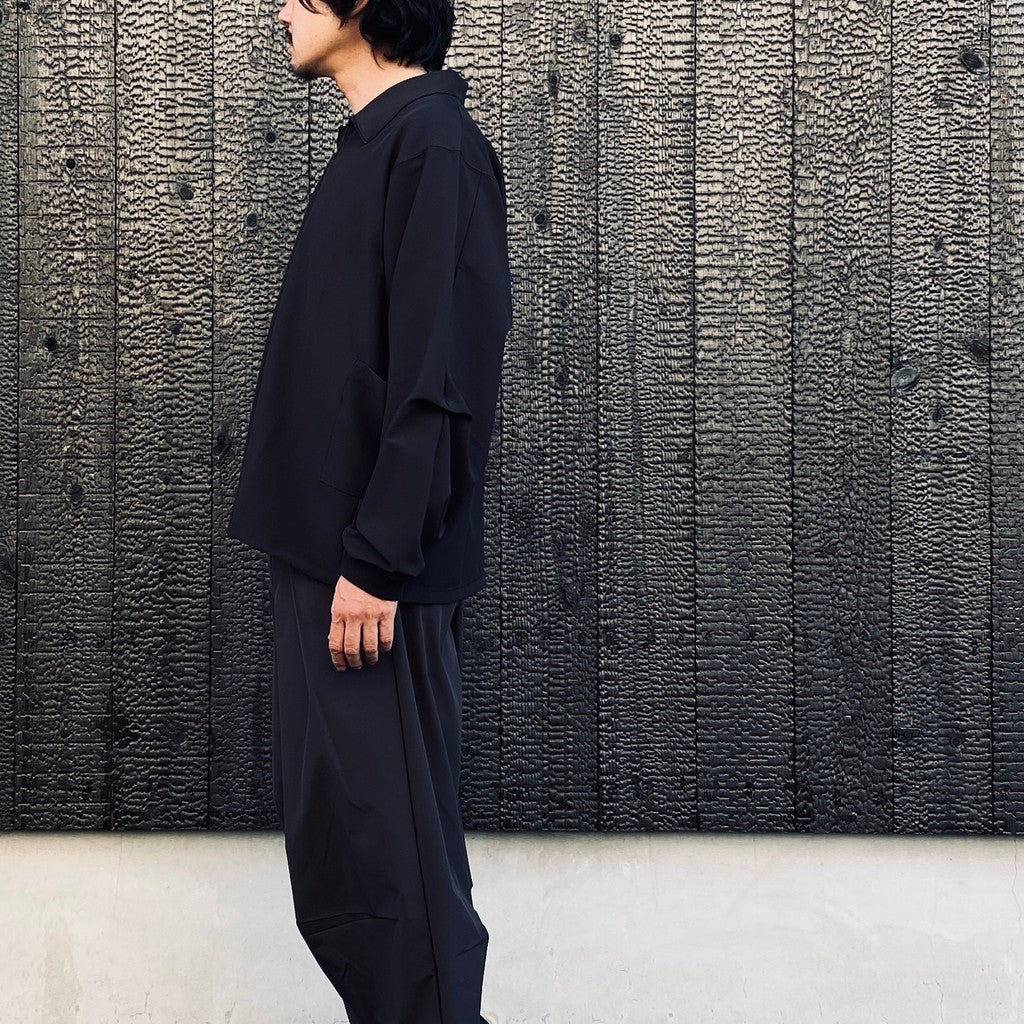 EVD1 Half Zip Polo Shirt #Black [GOOPI-26AW-SEP-02]