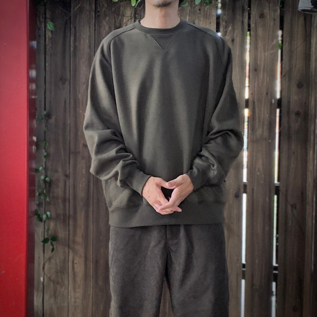 TECH SWEAT CREW FREEDOM SLEEVE #BROWNKAHKI [BE-51025W