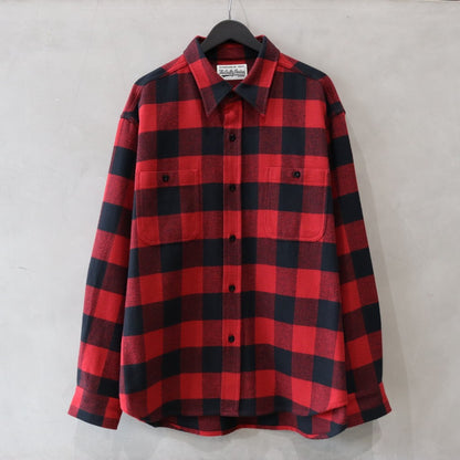 FLANNEL REGULAR COLLAR SHIRT #RED [24FW-WMS-RC01]