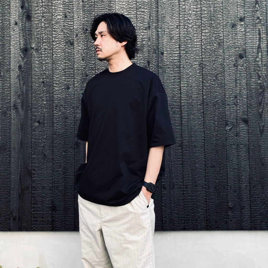 TECH DRAWSTRING S/S TEE #BLACK [BE-35026]