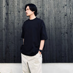 TECH DRAWSTRING S/S TEE #BLACK [BE-35026]