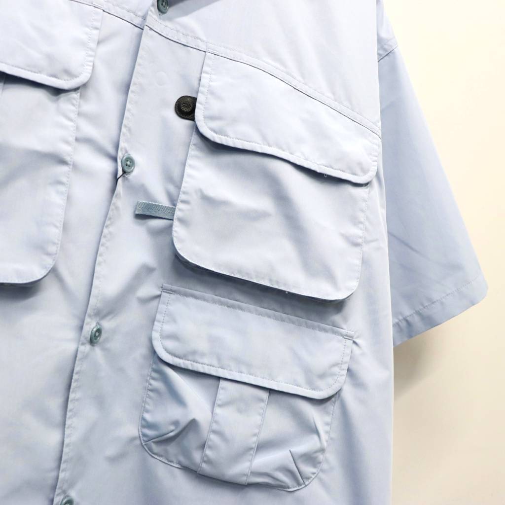 TECH MULTI TOOL POCKET SHIRT S/S SOLID #ICEBLUE [BE-86026]