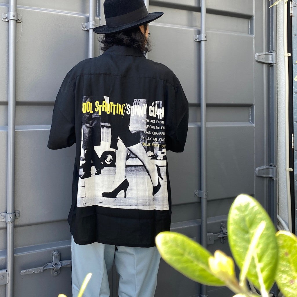 BLUE NOTE | HAWAIIAN SHIRT S/S -TYPE 2- #BLACK [BLUENOTE-WM-HI02]