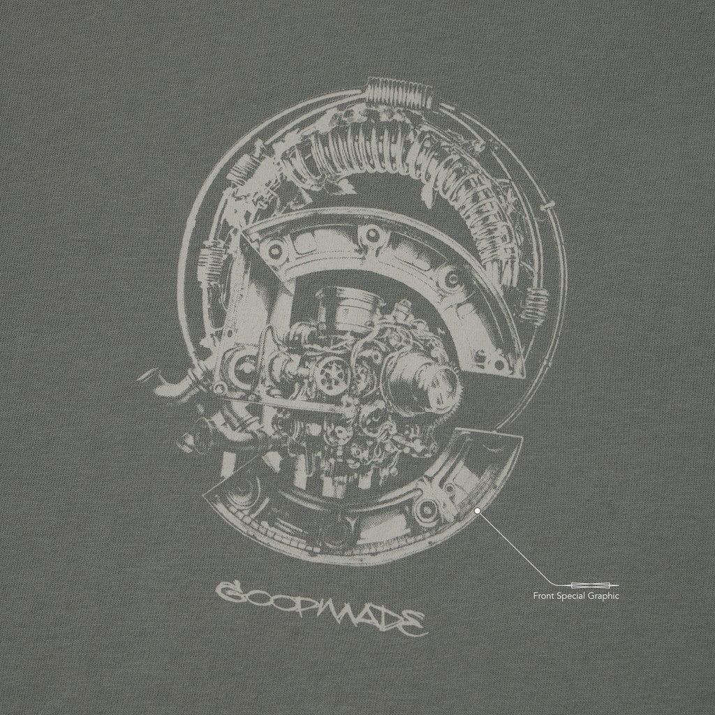 “VED-03T”視覺項目。引擎男孩T卹 #G-GRAY [GOOPI-25SS-APR-04]