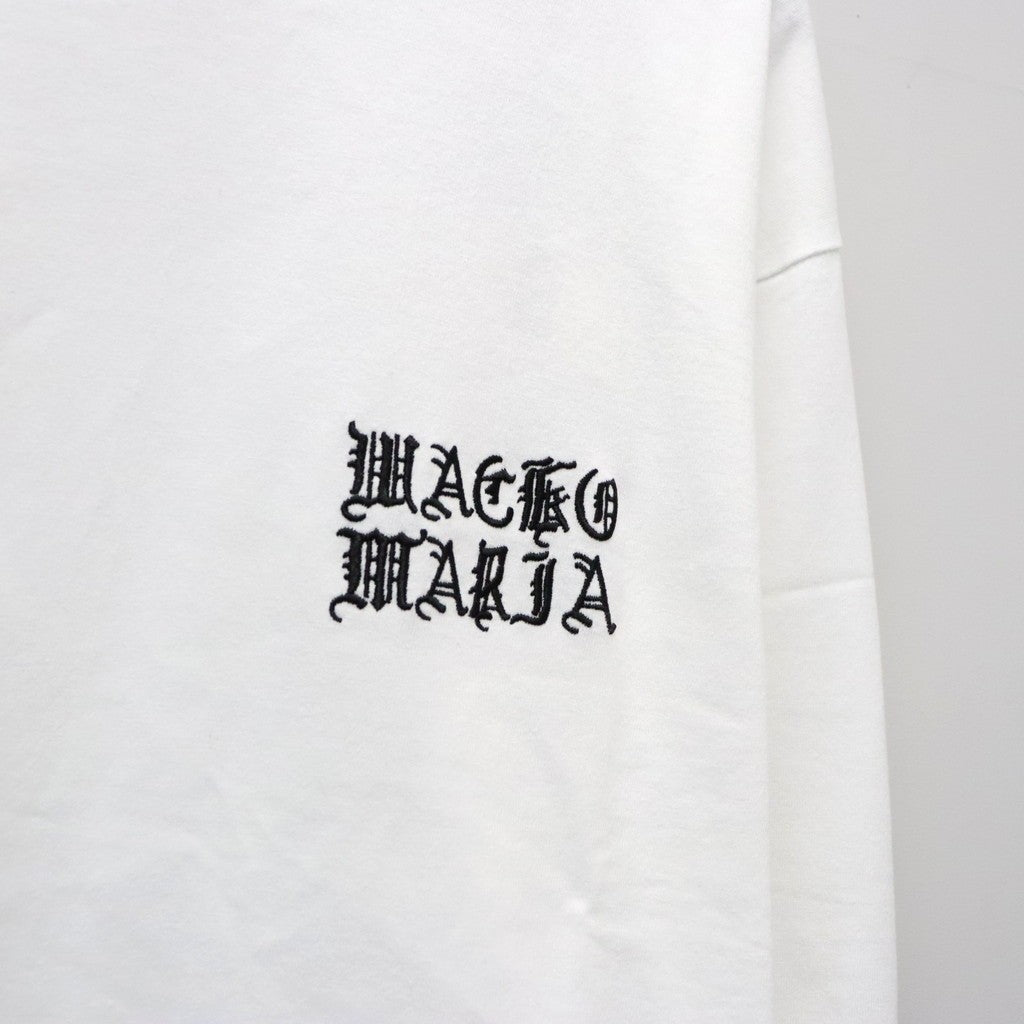 WASHED HEAVY WEIGHT CREW NECK LONG SLEEVE T-SHIRT ( TYPE-2 ) #WHITE [26FW-WMT-LT02]