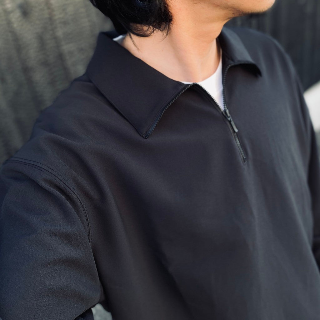EVD1 Half Zip Polo Shirt #Black [GOOPI-26AW-SEP-02]