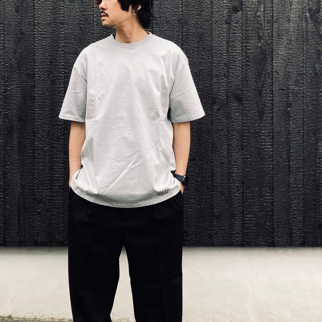 WASHED HEAVY WEIGHT CREW NECK T-SHIRT ( TYPE-1 ) #GRAY [26SS-WMT-WT02]