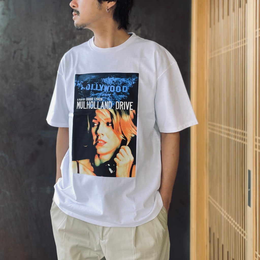 MULHOLLAND DRIVE | WASHED HEAVY WEIGHT CREW NECK T-SHIRT ( TYPE-2 ) #WHITE [MD-WM-WT02]